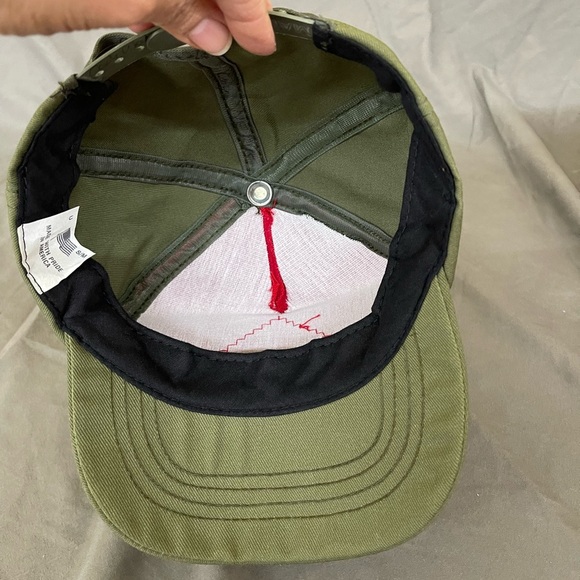 Vintage Boy Scouts Made In America Fleur De Lis Snap Back Baseball Cap Size S/M - Picture 5 of 8